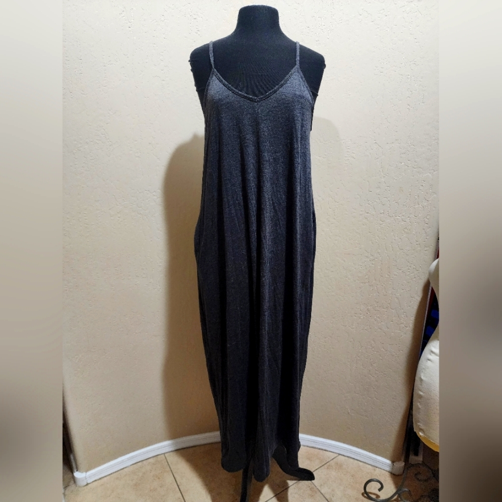 Three Bird Nest Black Sleeveless Slip Maxi Dress